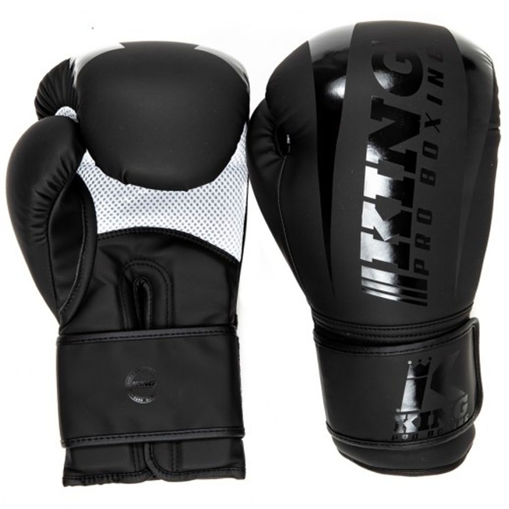 KING PRO BOXING Boxing Gloves, Revo 4, black, 10 Oz