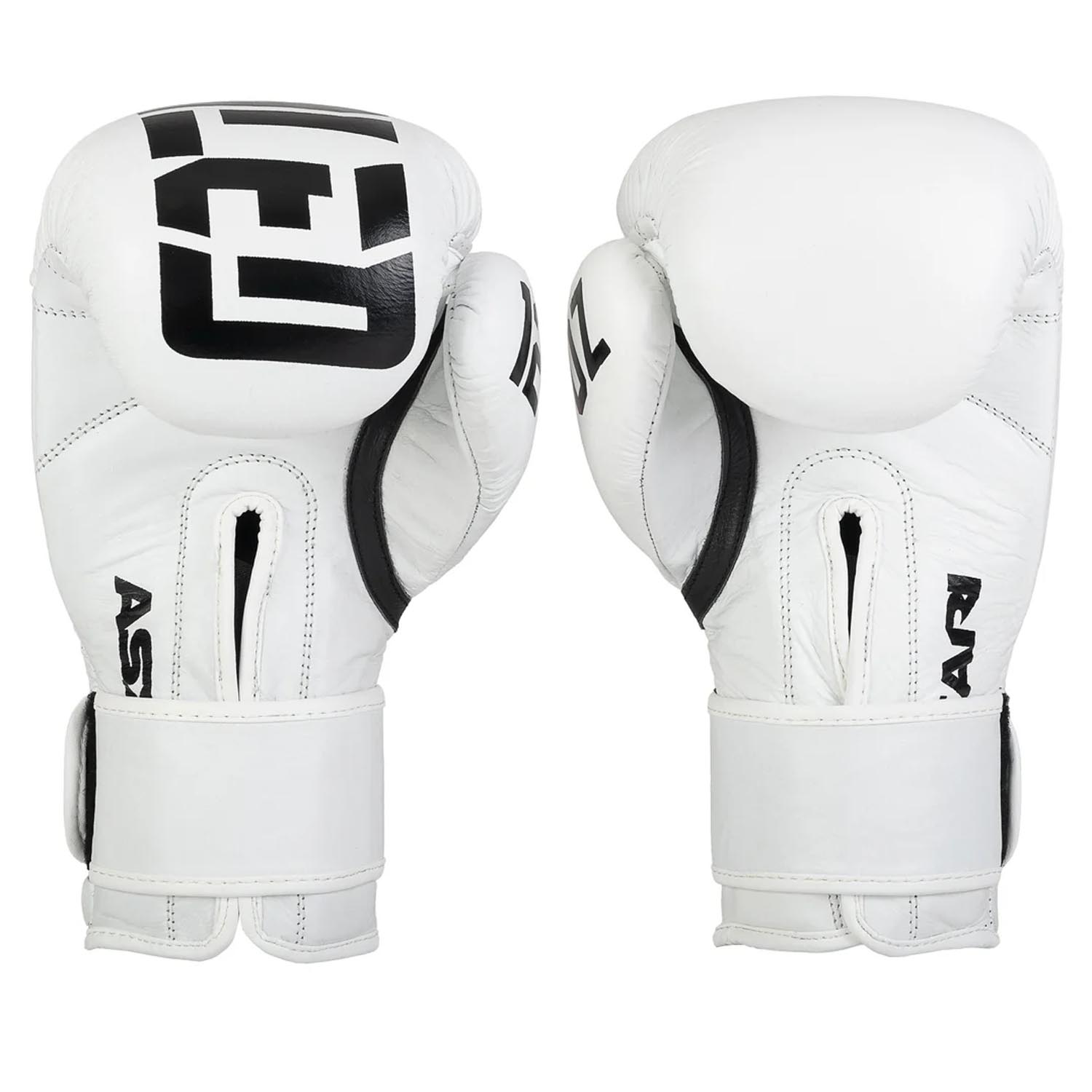 ASKARI Boxing Gloves, Unrivaled, white-black, 16 Oz