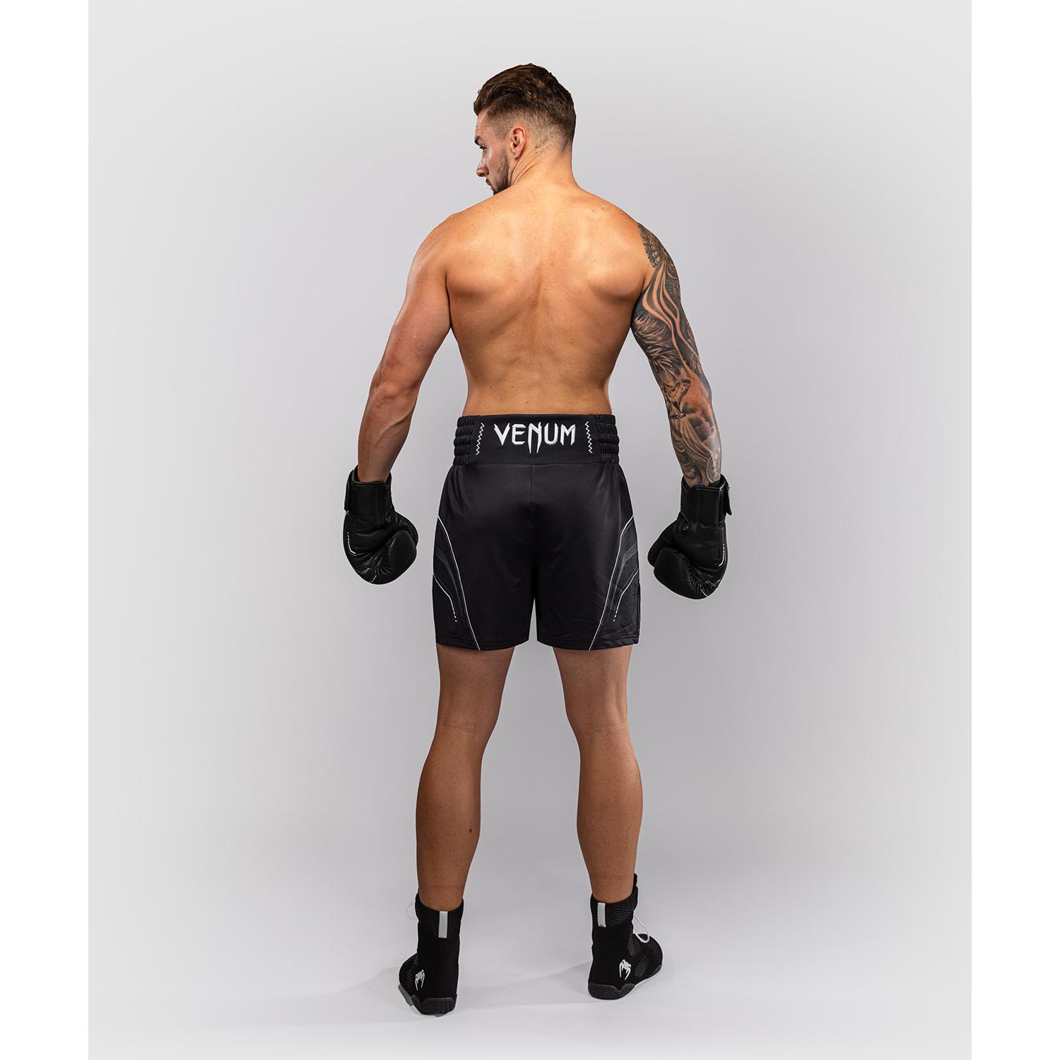 VENUM Boxing Pants, Streamline, black-white, S