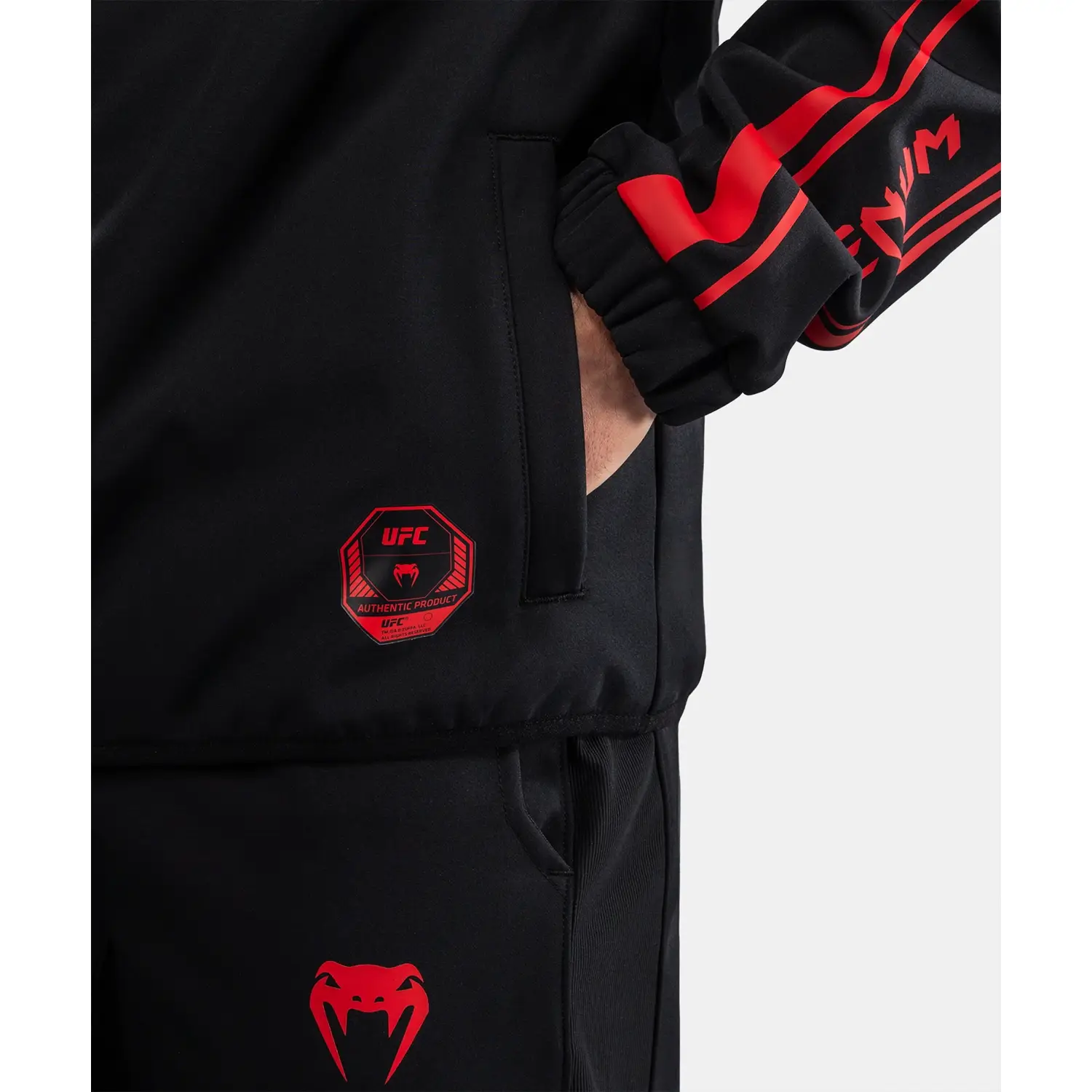 VENUM Trainings Jacket, UFC Unity, black-red, XXL