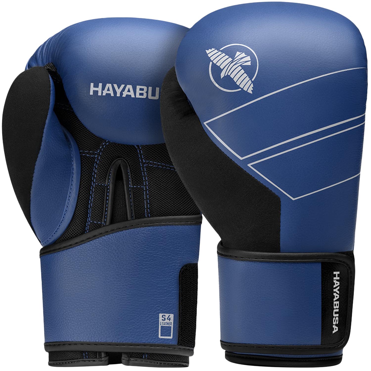 Hayabusa Boxhandschuhe, S4, Leder, blau, 12 Oz