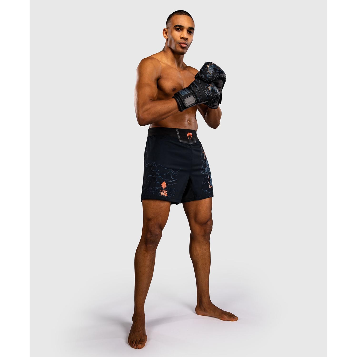 VENUM MMA Fight Shorts, Thunder Dragon, black-gray, M