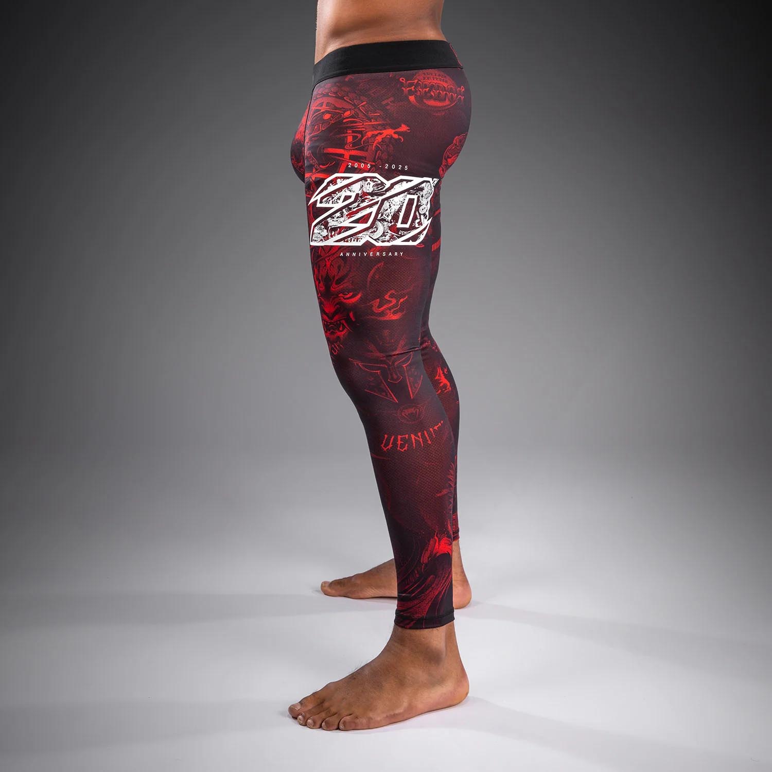 VENUM Compression Pants, 20Th Anniversary, black-red, XXL