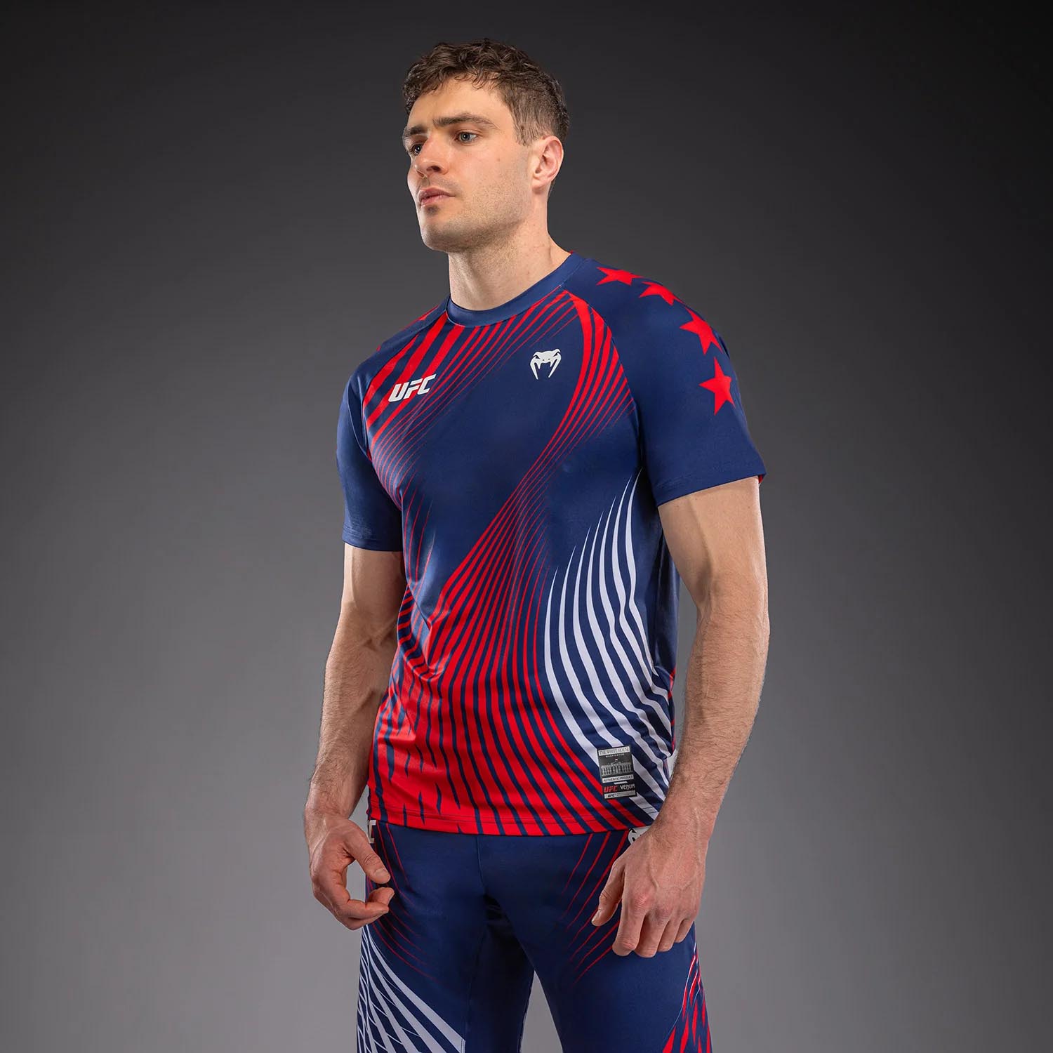 VENUM Dry Tech T-Shirt, UFC Freedom 250, blue-white-red, XXL