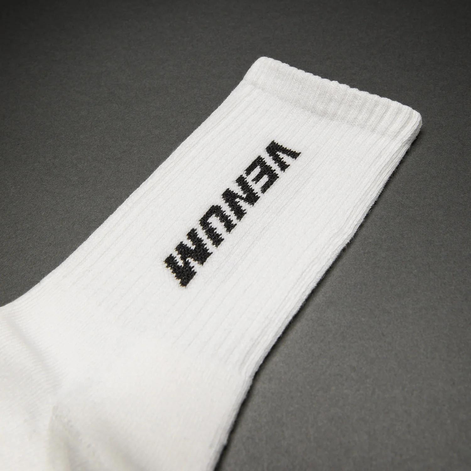 VENUM Socks, Essential, 3er Set, white-black, XL