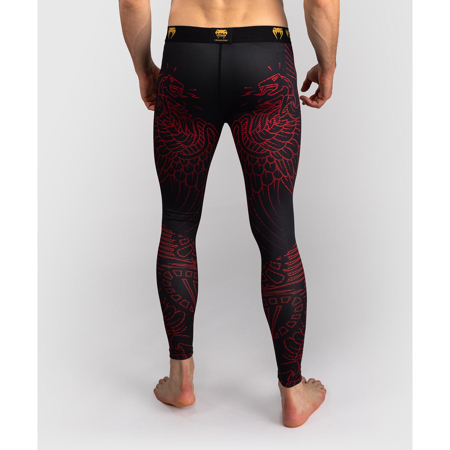 VENUM Compression Pants, Quetzel Fury, black-red, S