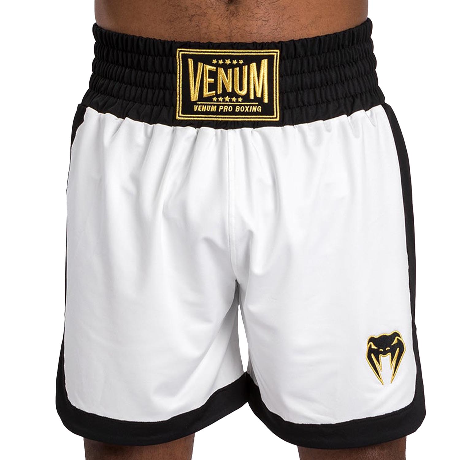 VENUM Boxing Shorts, Classic, white-black