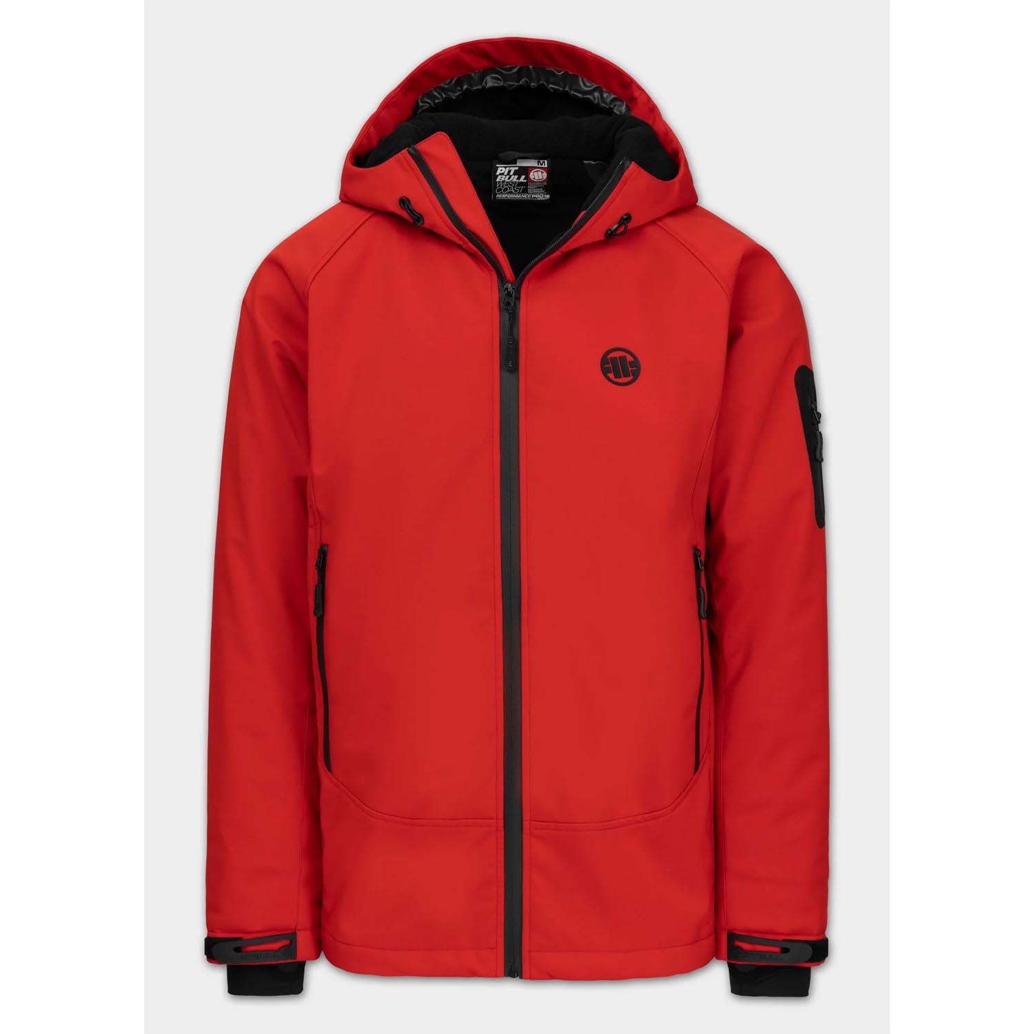 Pit Bull West Softsehell Jacket, Rockfish, red, L | Clothing