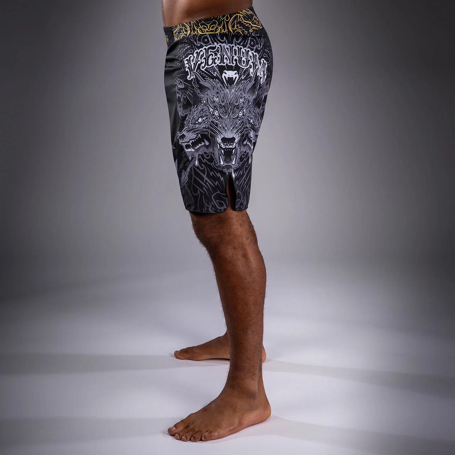 VENUM MMA Fight Shorts, Wolf Atak, black-grey, XXL