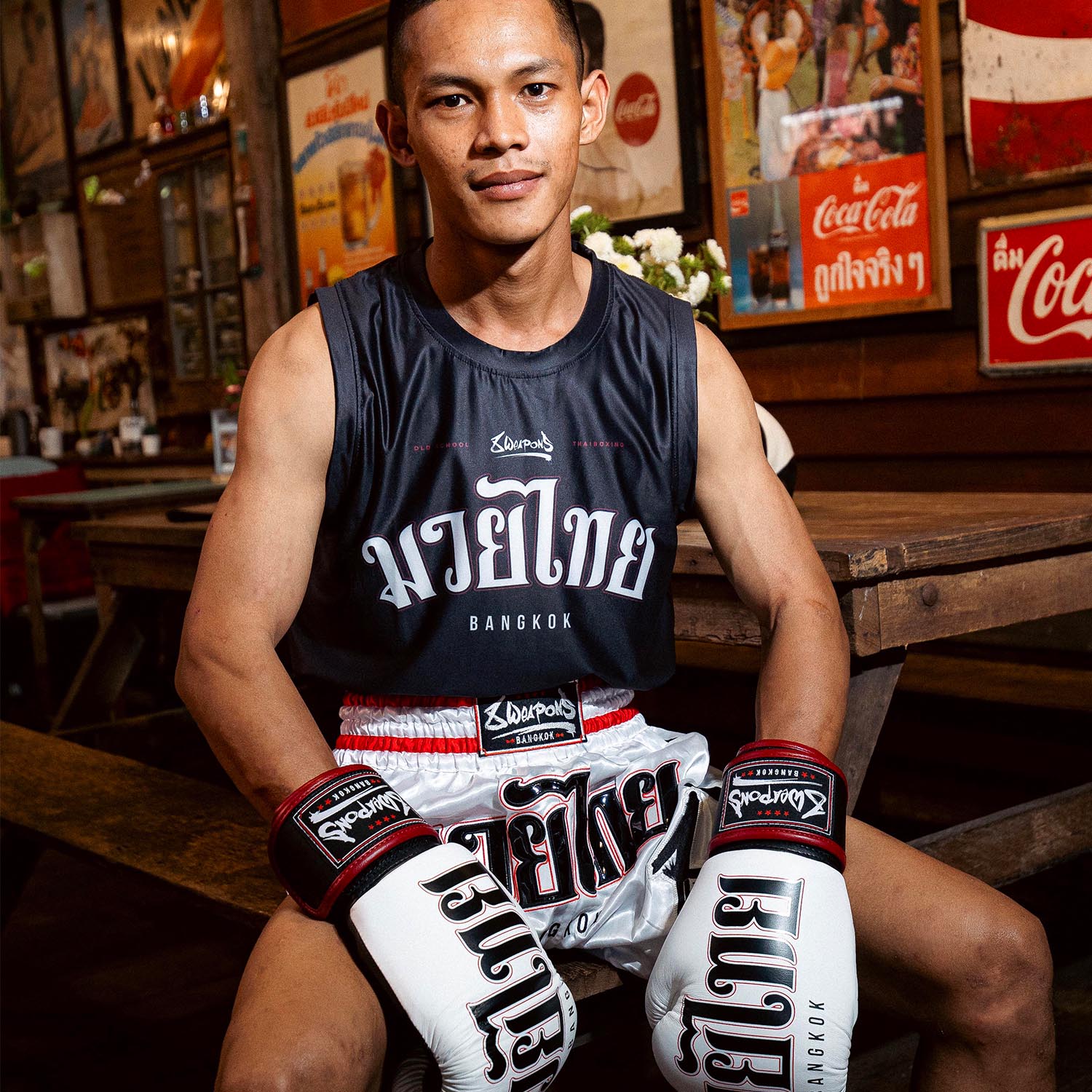8 WEAPONS Functional Tank Top, Bangkok, black-white, M