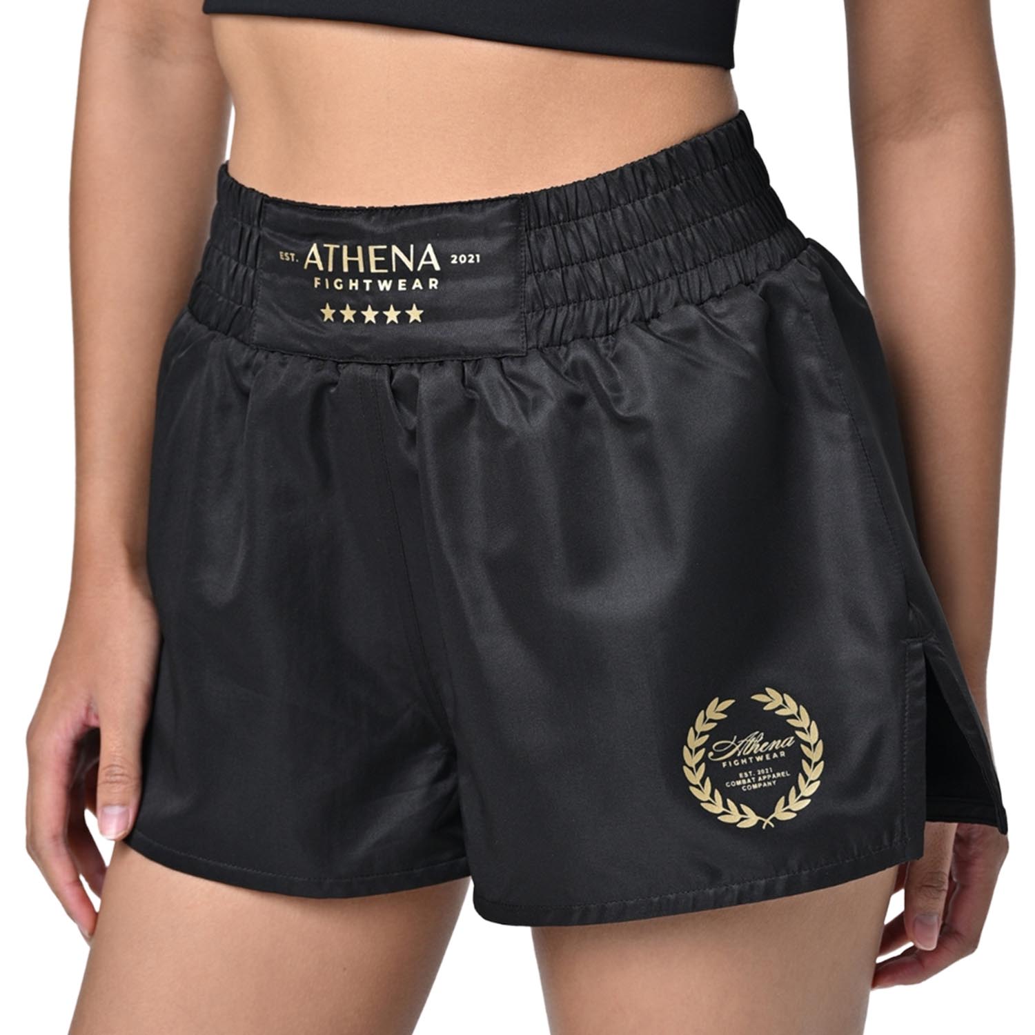 ATHENA Muay Thai Shorts, Women, Hera, black-gold