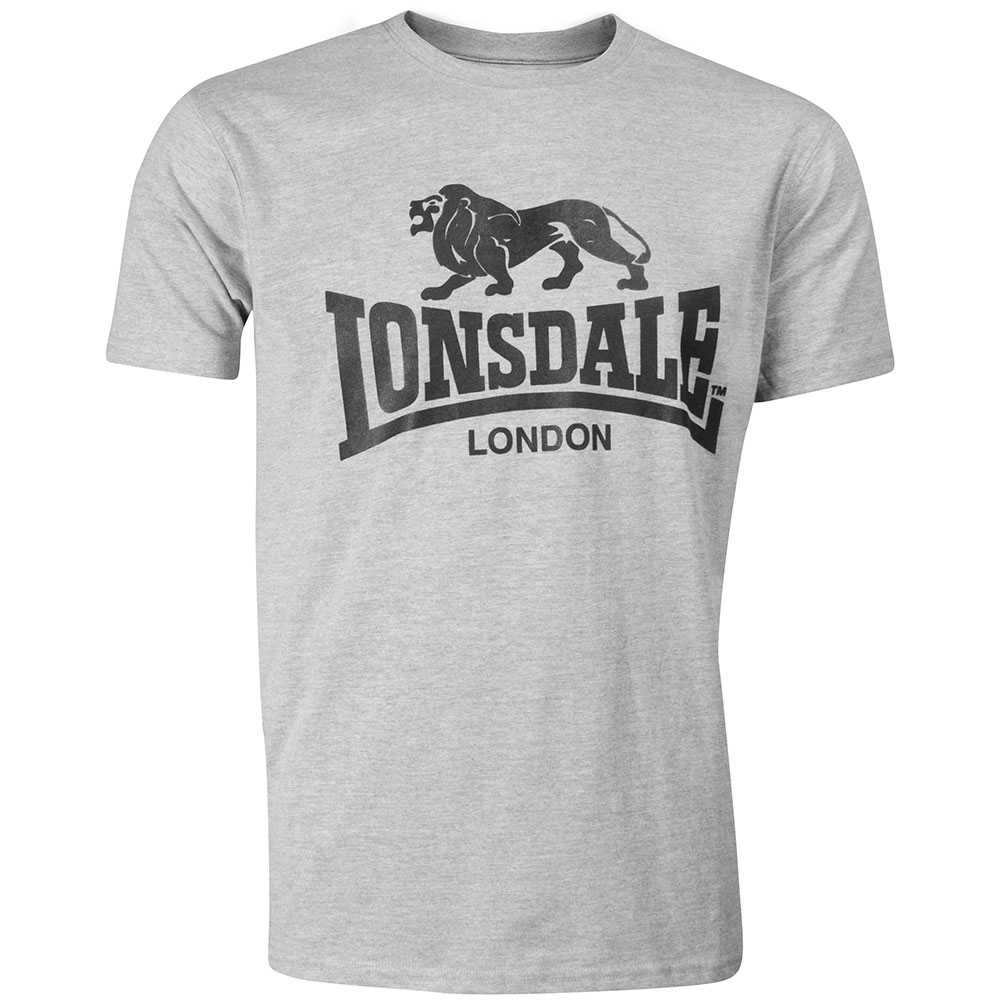 Lonsdale T-Shirt, Logo, grey, XL