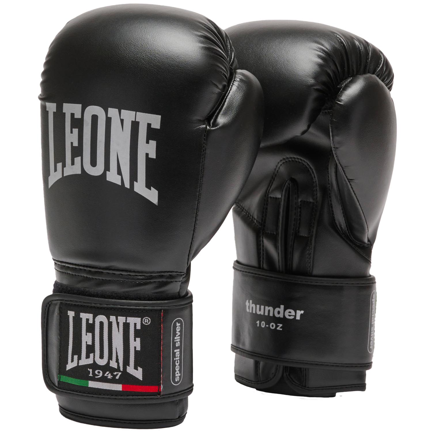 LEONE Boxing Gloves, Thunder, GN383, black, 12 Oz