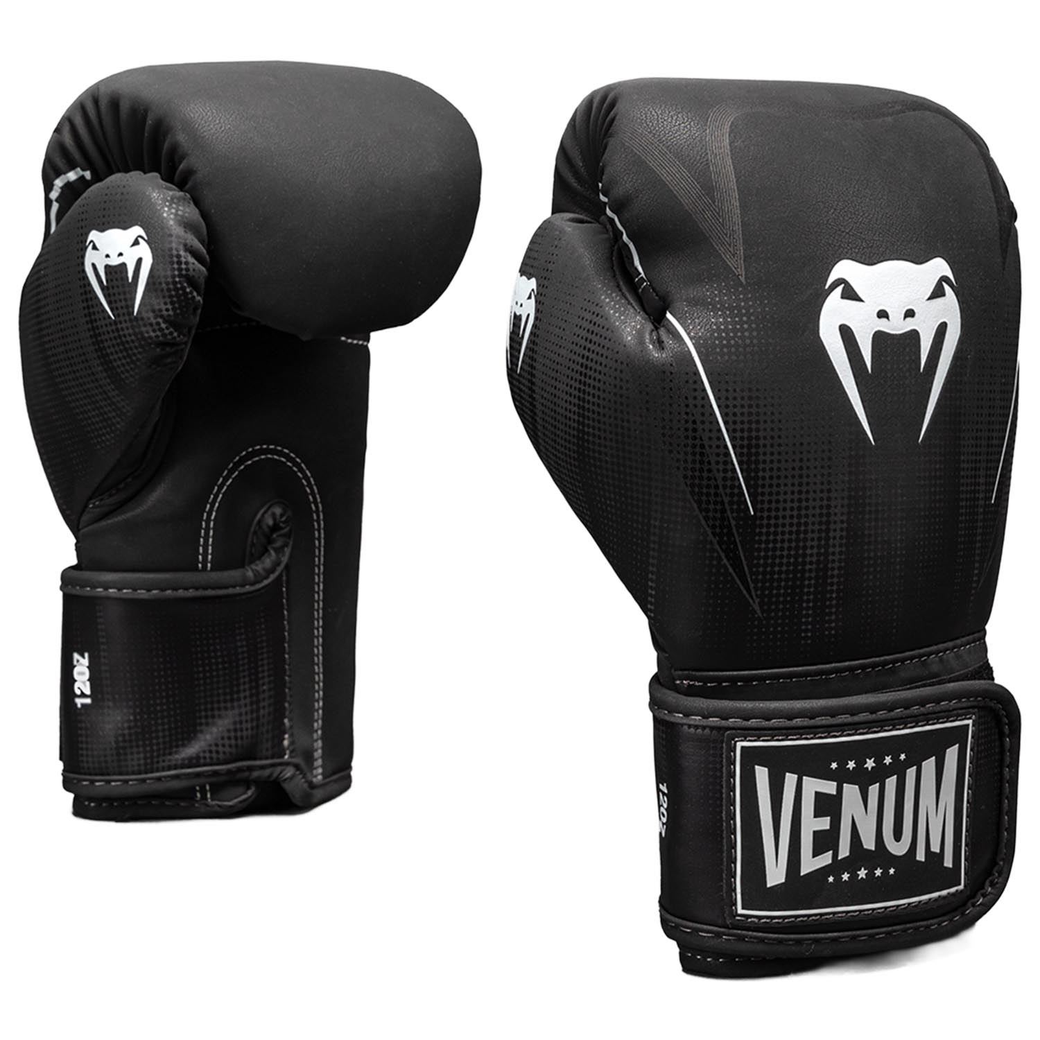 VENUM Boxing Gloves, Stealth, black-white, 16 Oz