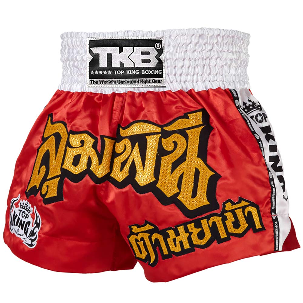 TOP KING BOXING Muay Thai Shorts, TKTBS-043, rot