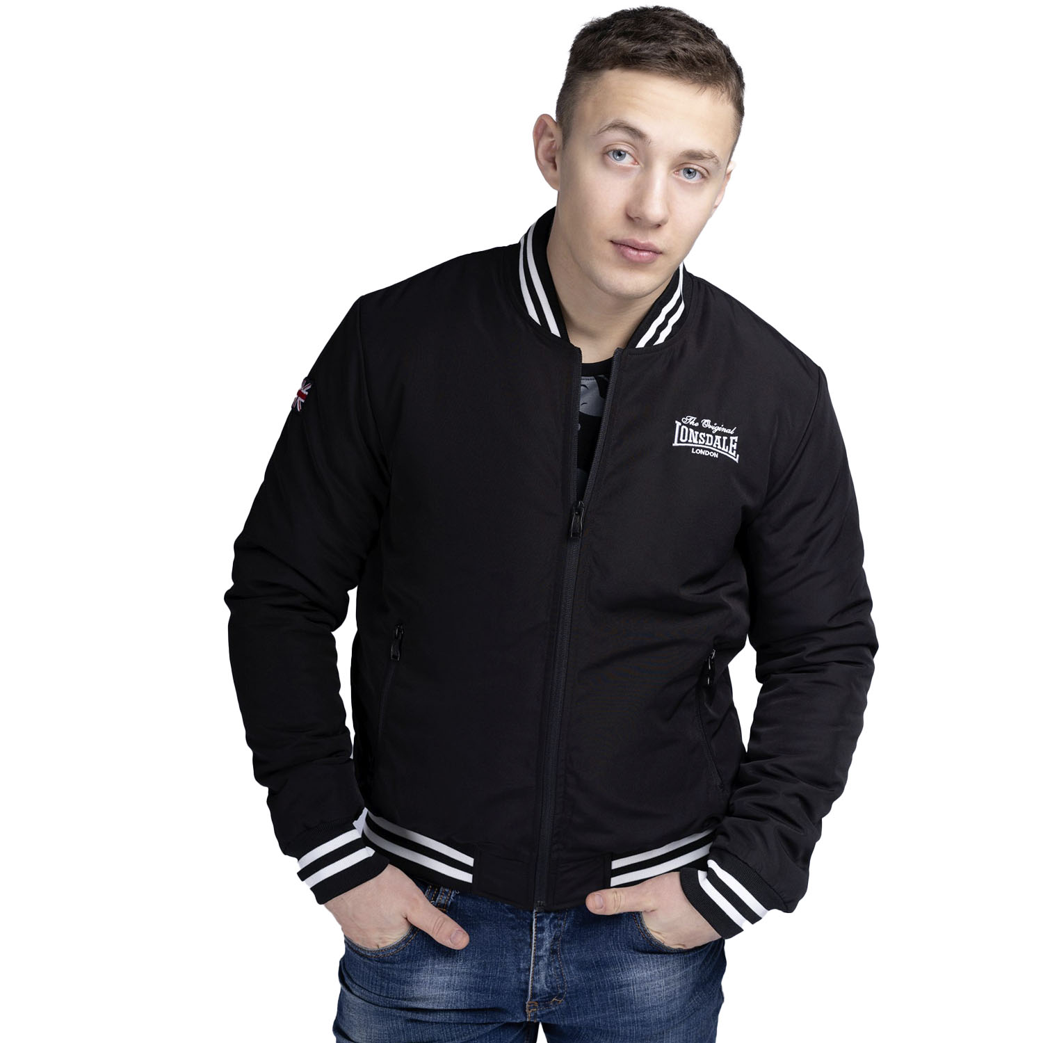 Lonsdale Jacket, Trusthorpe, black, M