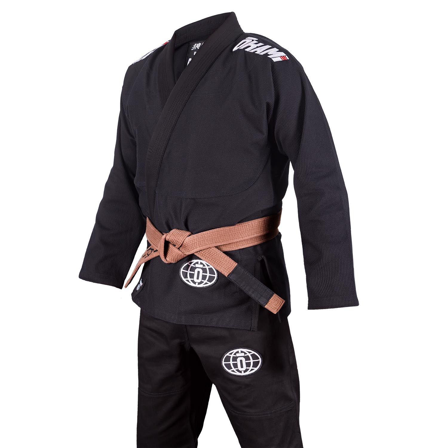 OKAMI BJJ GI, Enso, black, A4