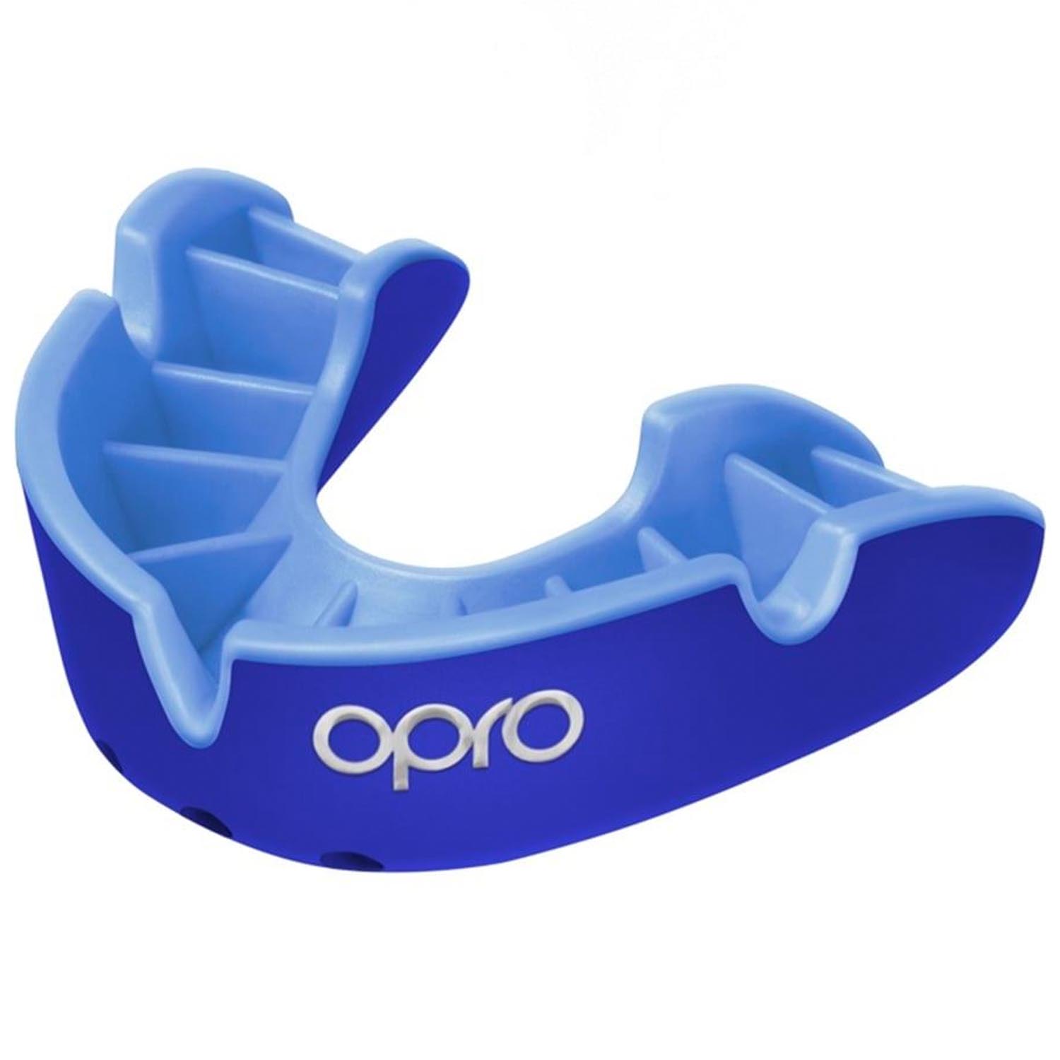 OPRO Mouthguard, Kids, Silver 2022, blue