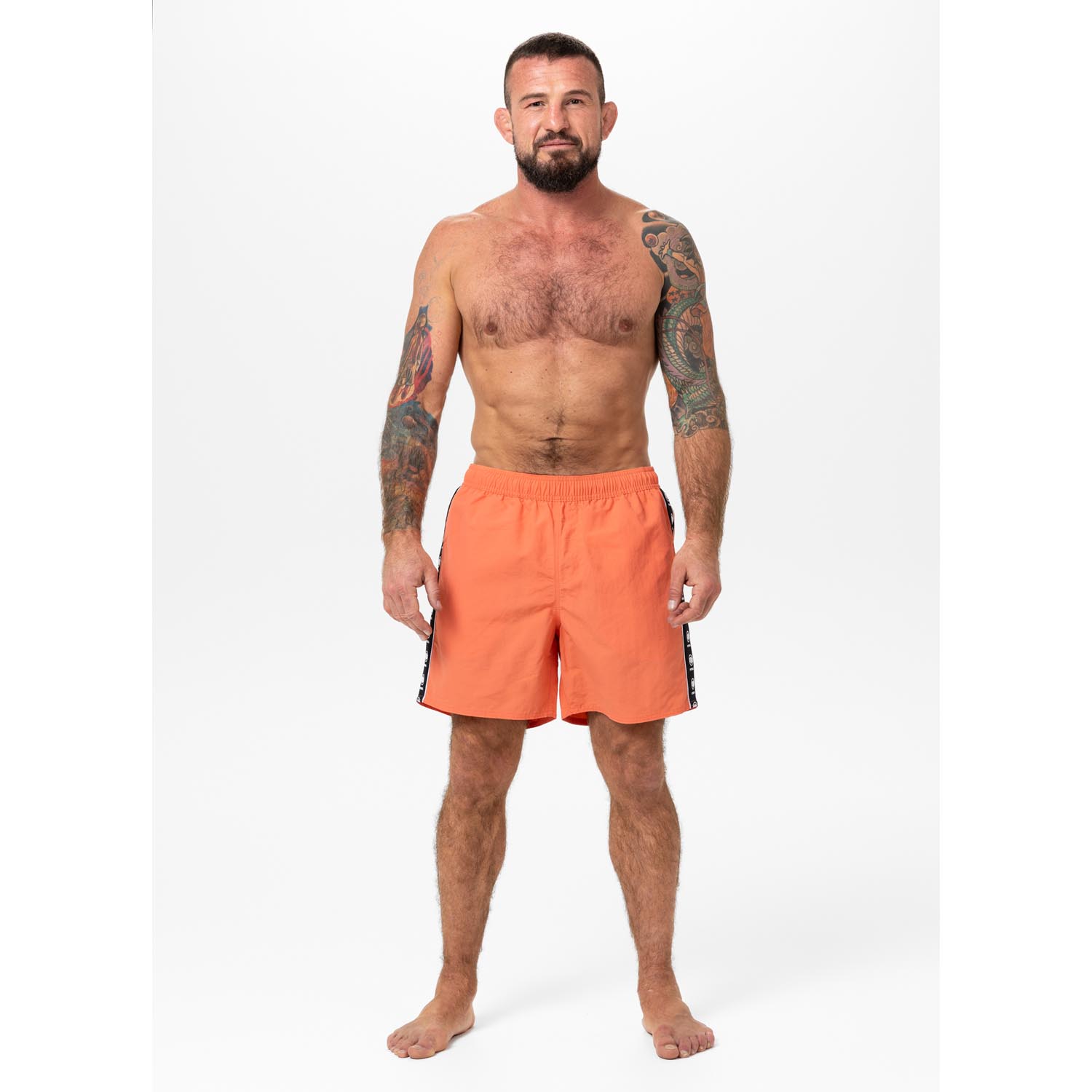 Pit Bull West Coast Board Shorts, Blackmore, salmon, XXXL