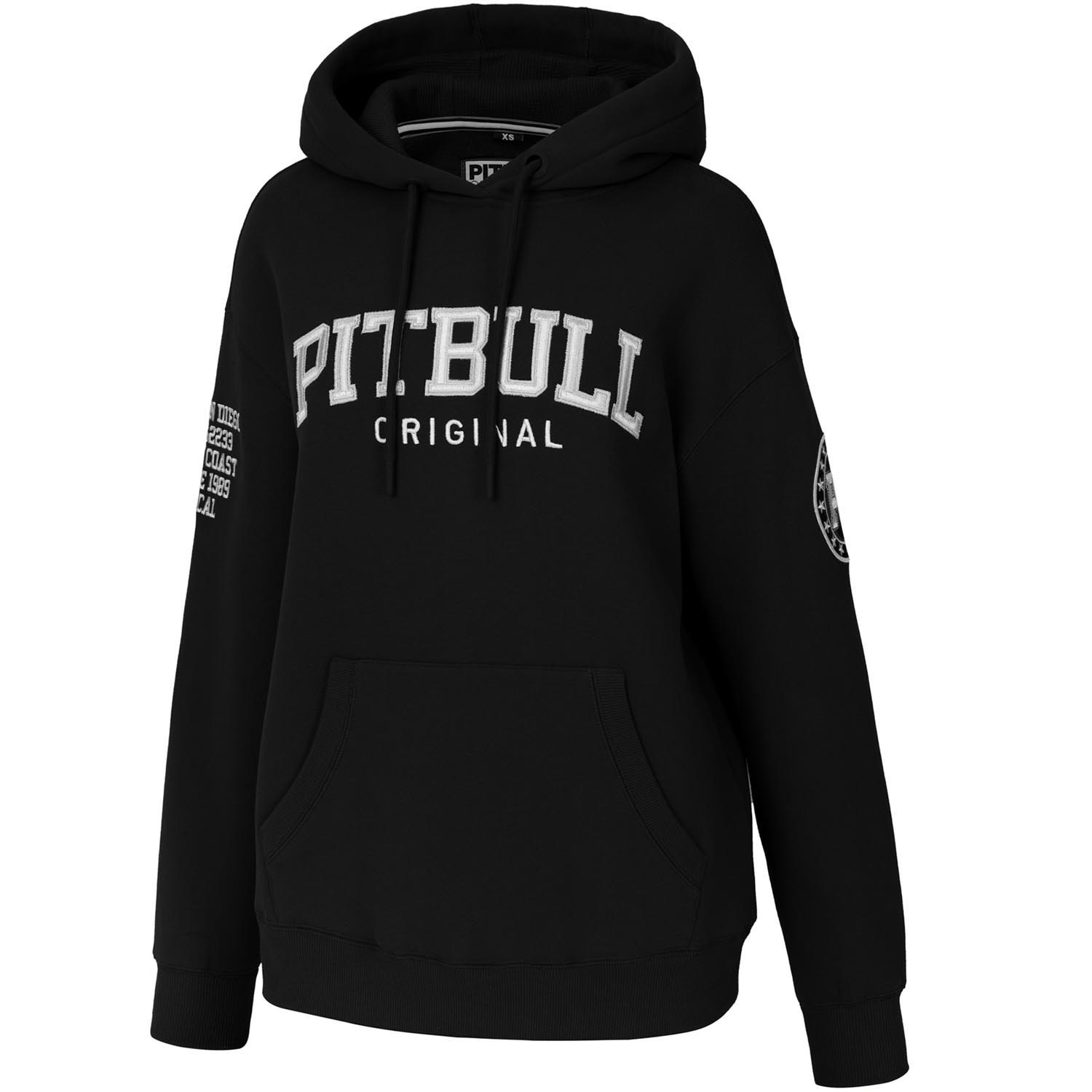 Pit Bull West Coast Hoody, Damen, Tyrian, schwarz, XS