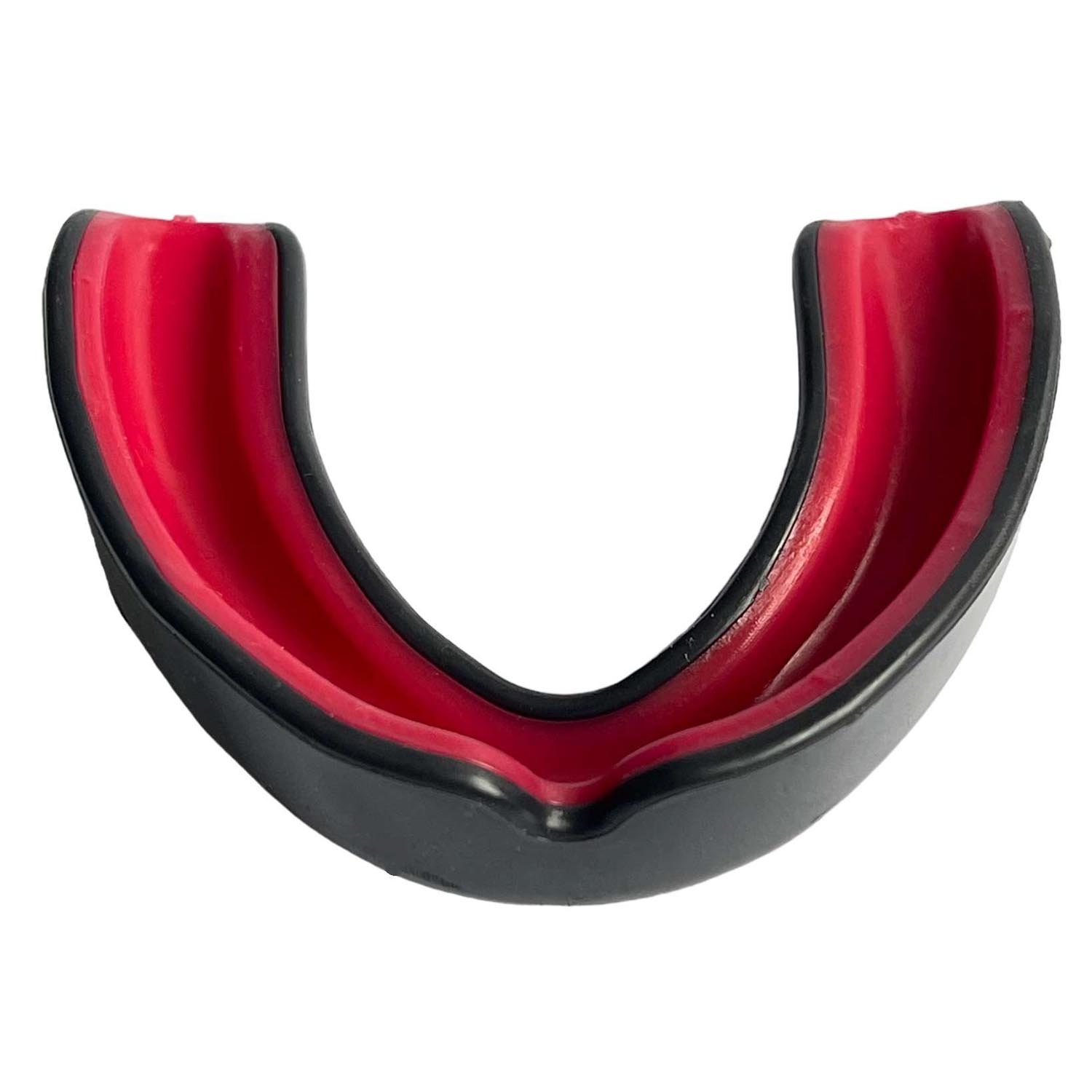 PX Mouthguard, Double Density with Box, black-red