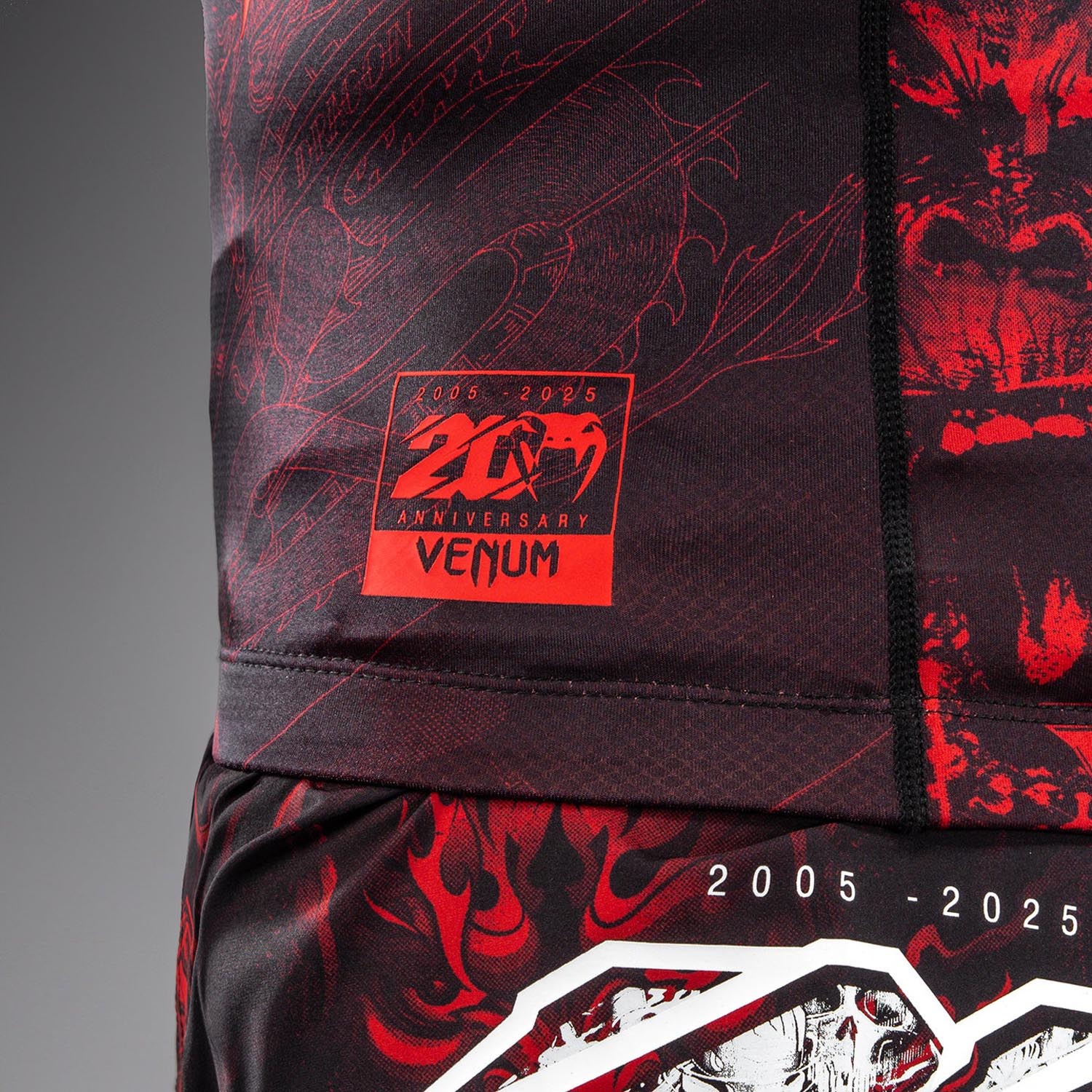 VENUM Rashguard, S/S, 20Th Anniversary, black-red, L