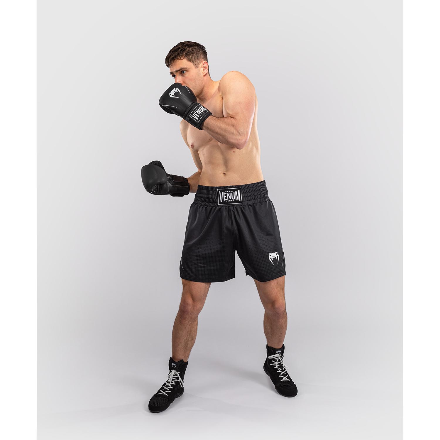 VENUM Boxing Pants, Stealth, black-white, XXL