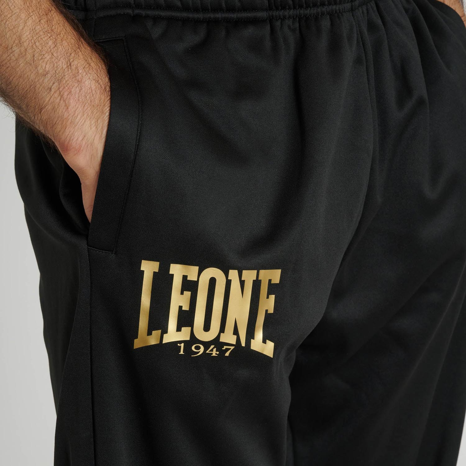 LEONE Jogging Pants, Premium 2, black-white, XXL