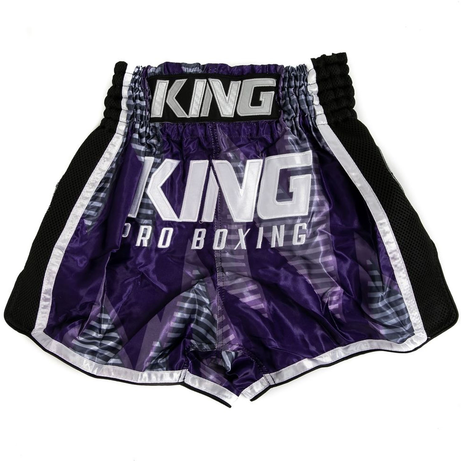 KING PRO BOXING, Muay Thai Shorts, Stadium 4, schwarz-lila