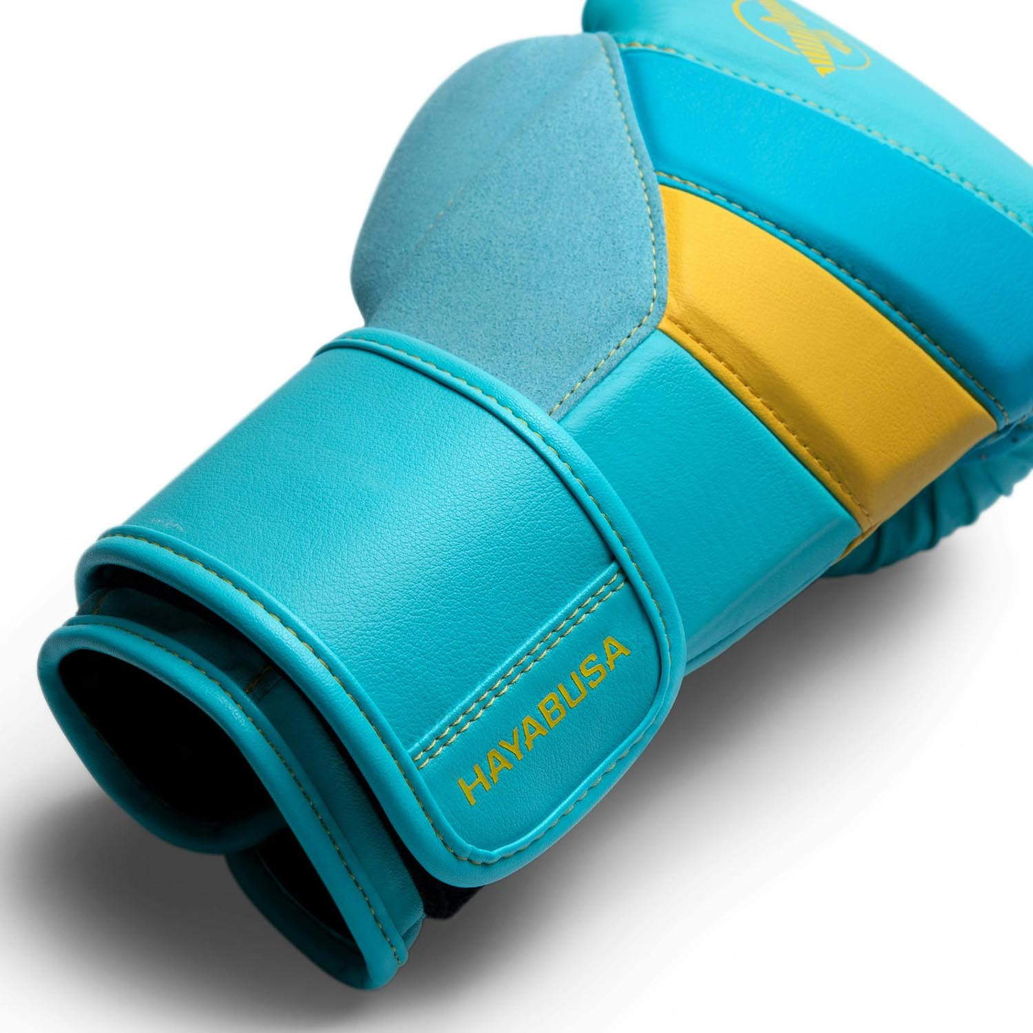 Hayabusa Boxing Gloves, T3, turquoise-yellow, 16 Oz