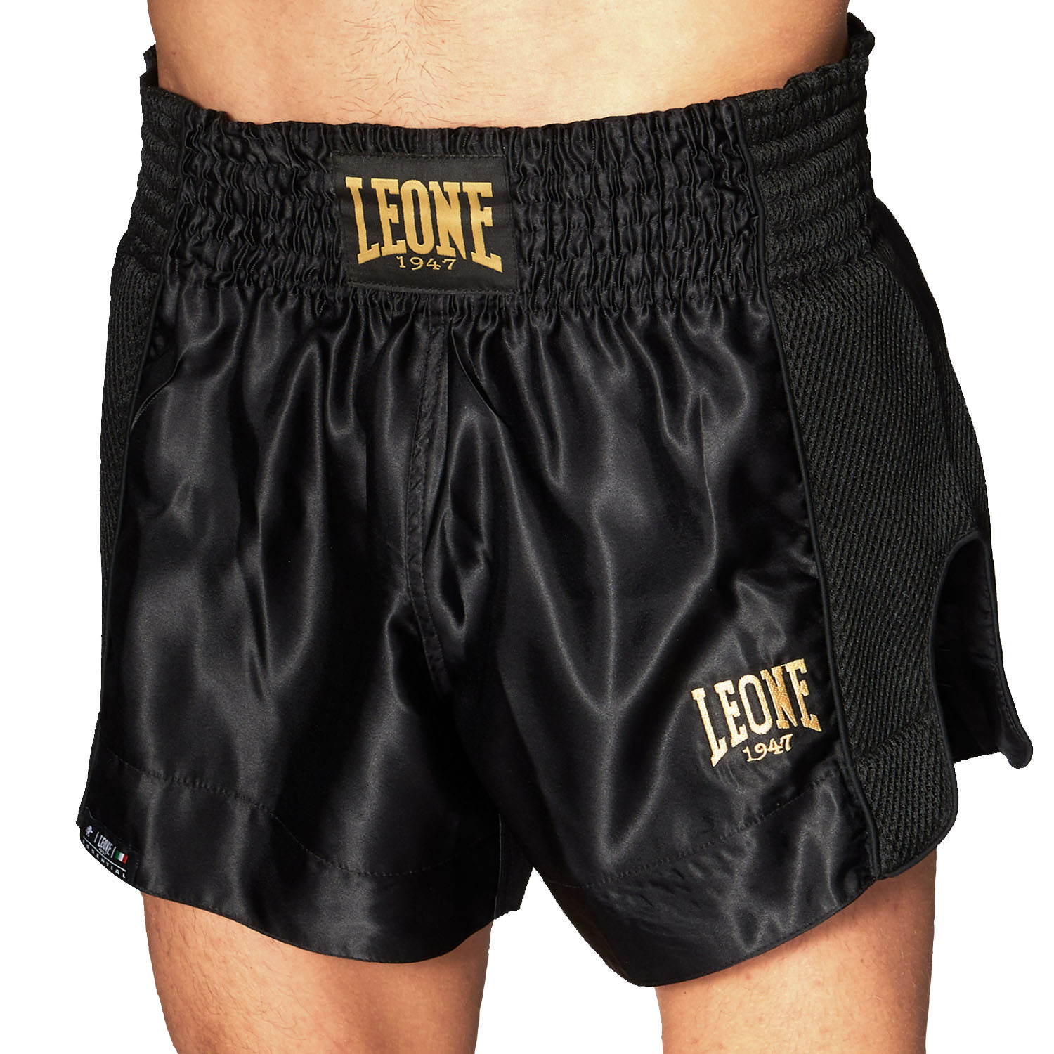 LEONE Muay Thai Shorts, Essential, ABE20, schwarz