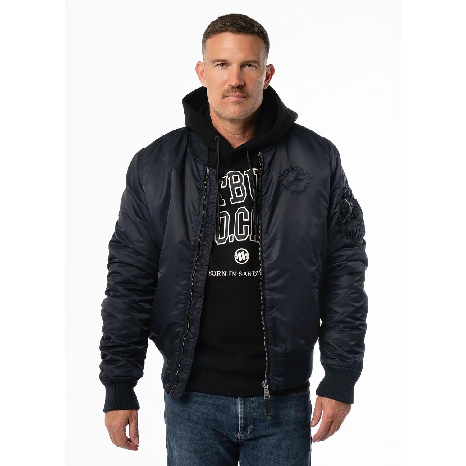 Pit Bull West Coast Bomber Jacket, Hacket, dark navy, XXXL