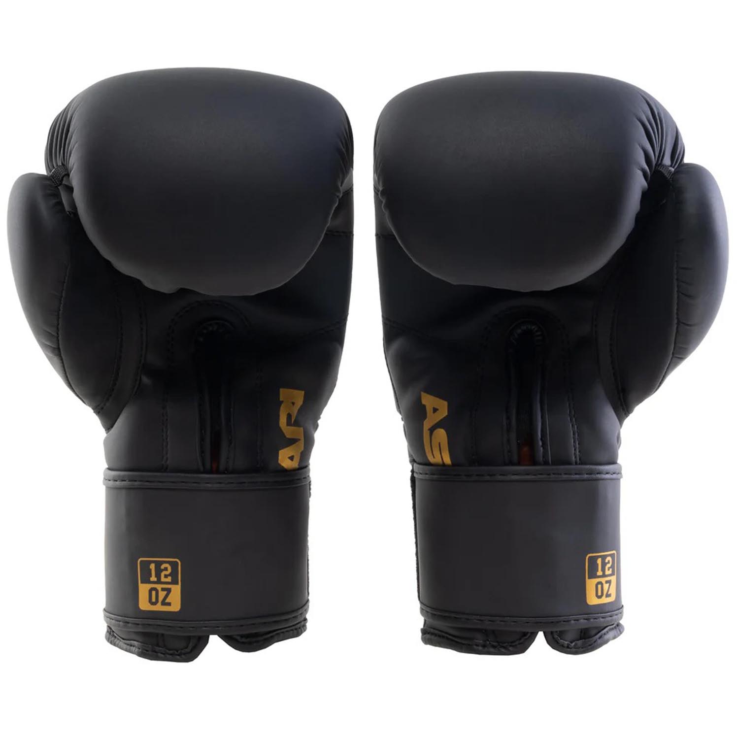 ASKARI Boxing Gloves, Nova, black-gold, 14 Oz