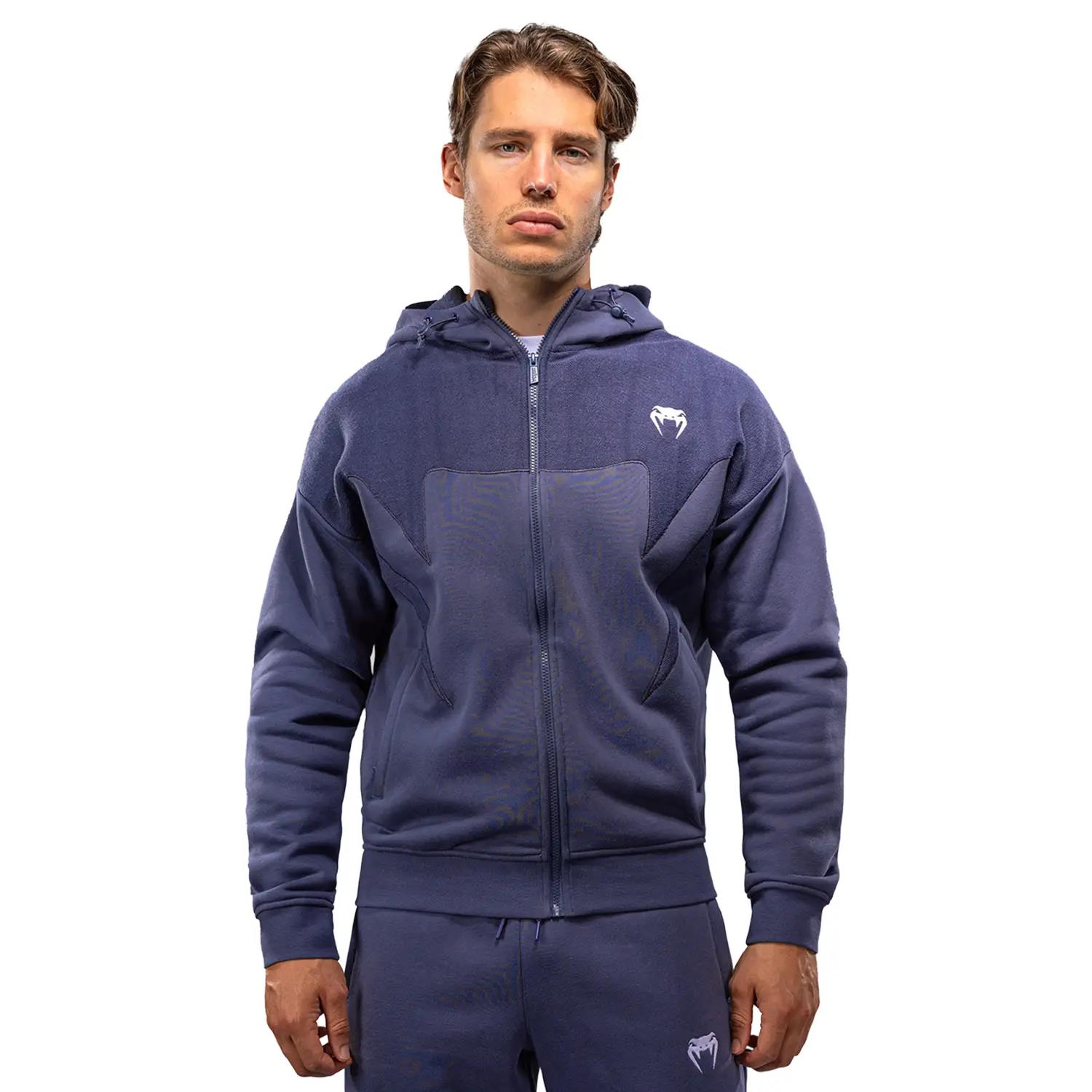 VENUM Zip Hoody, Attack, Fleece & Weave, blue, XXL
