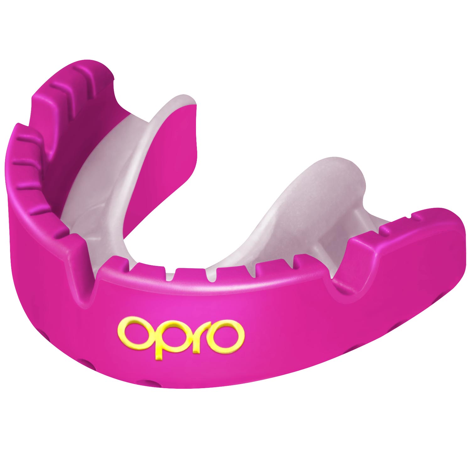OPRO Mundschutz, Gold, für Zahnspangenträger, pink