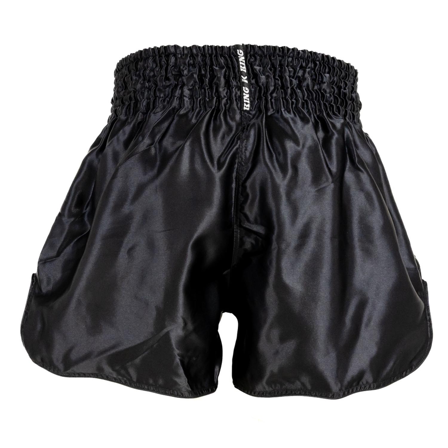 KING PRO BOXING Muay Thai Shorts, Revo 1, black-white, L
