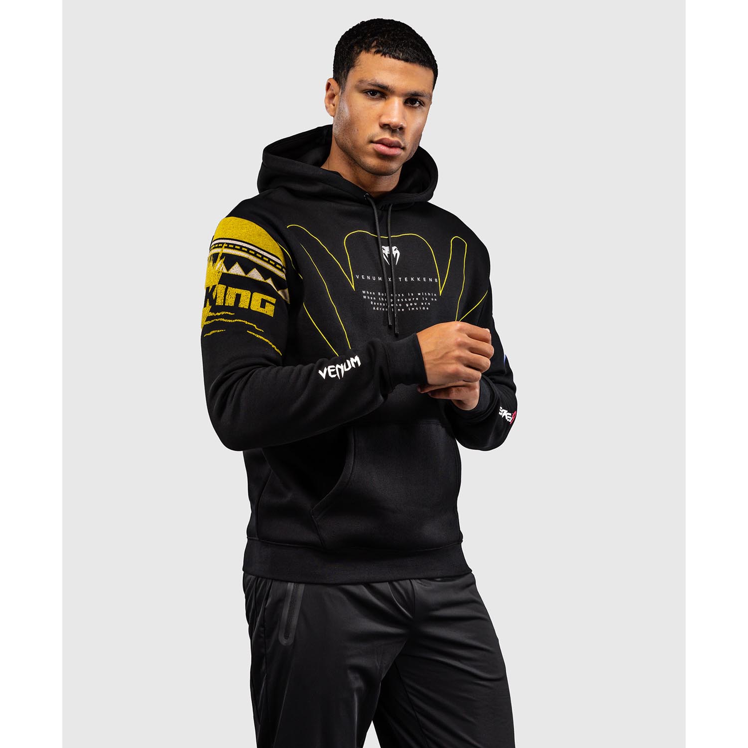 VENUM Hoody, Tekken 8, King, black-yellow, M