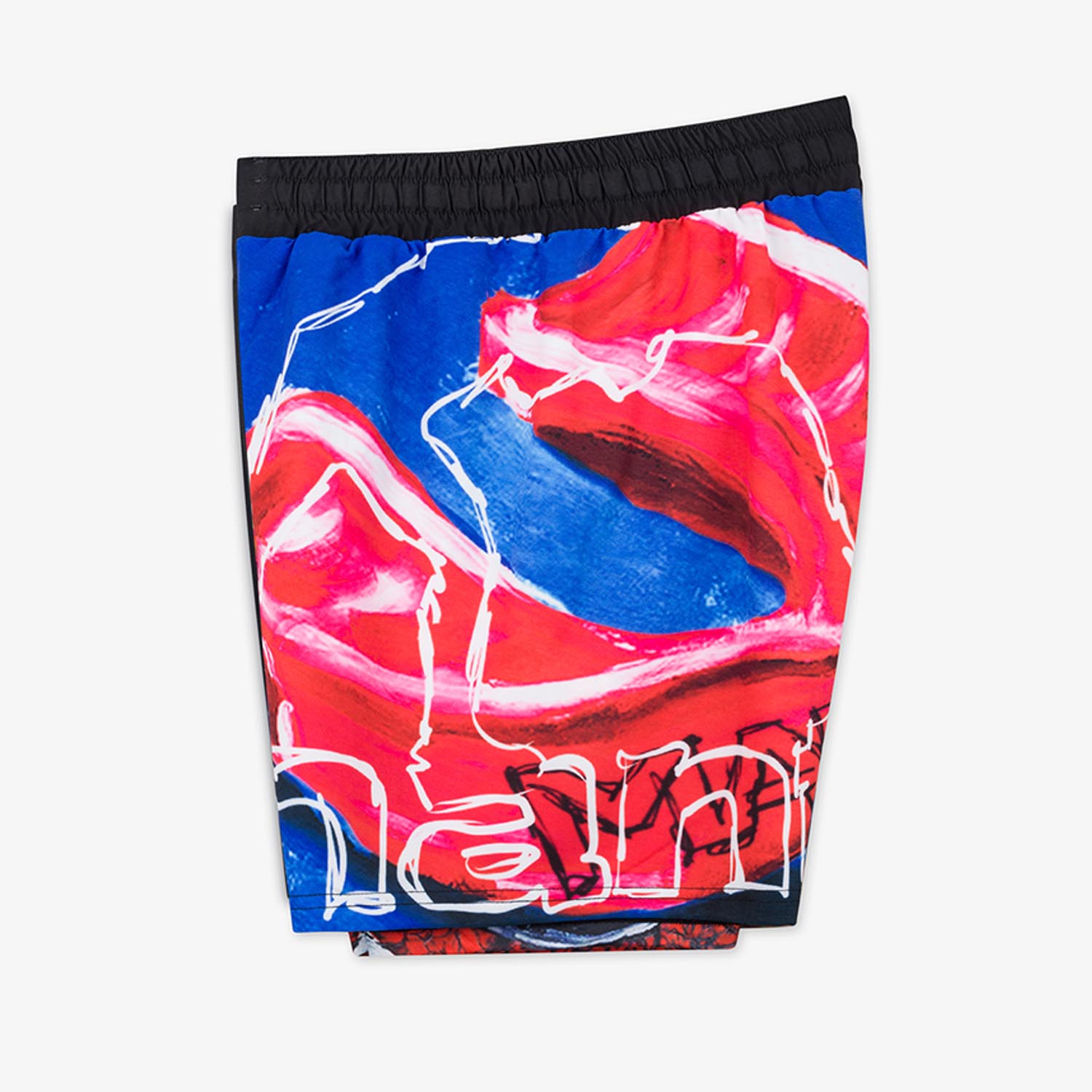 MANTO MMA Fight Shorts, Ivo, blue-black, XXL
