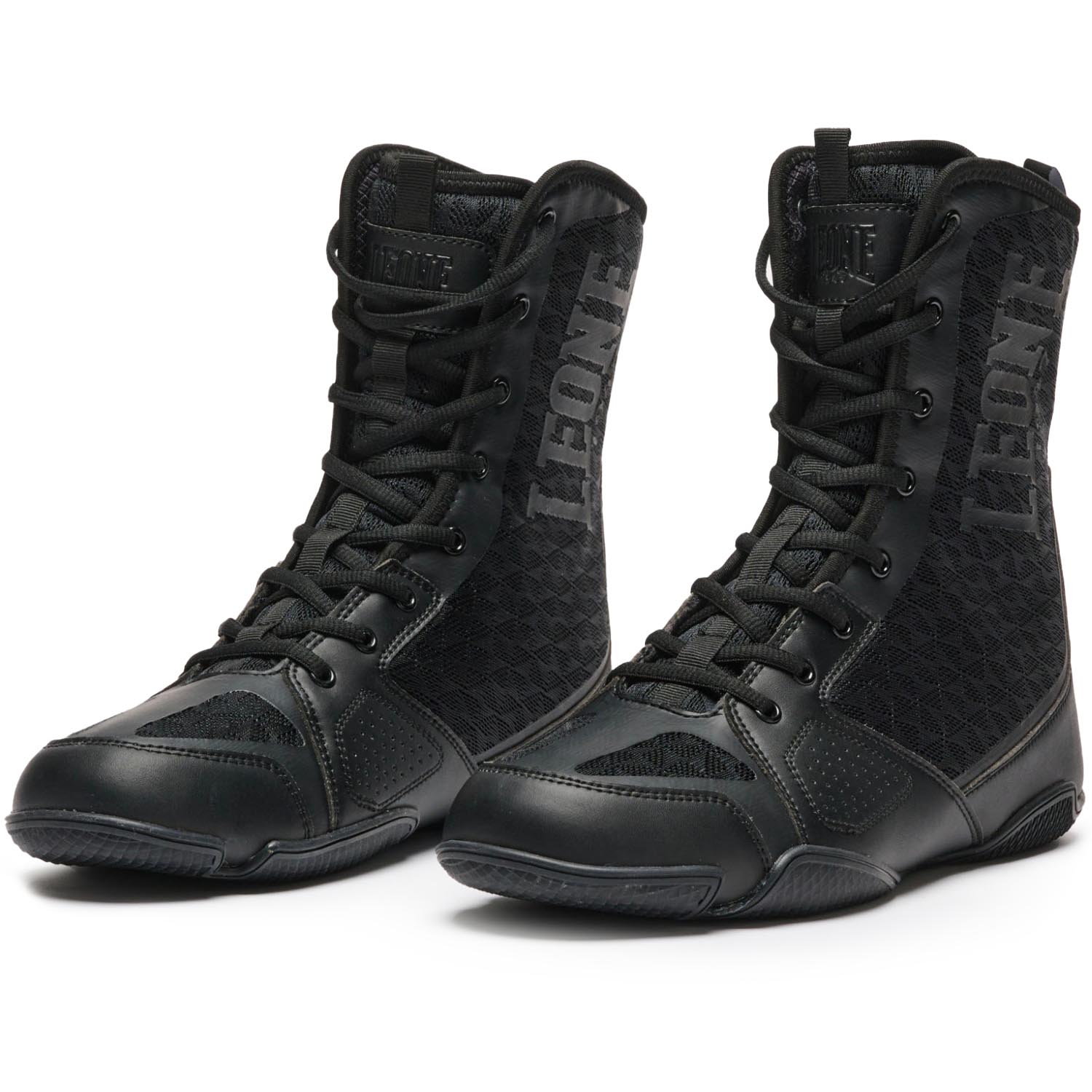 LEONE Boxing Shoes, Professional, CL102, black, 43