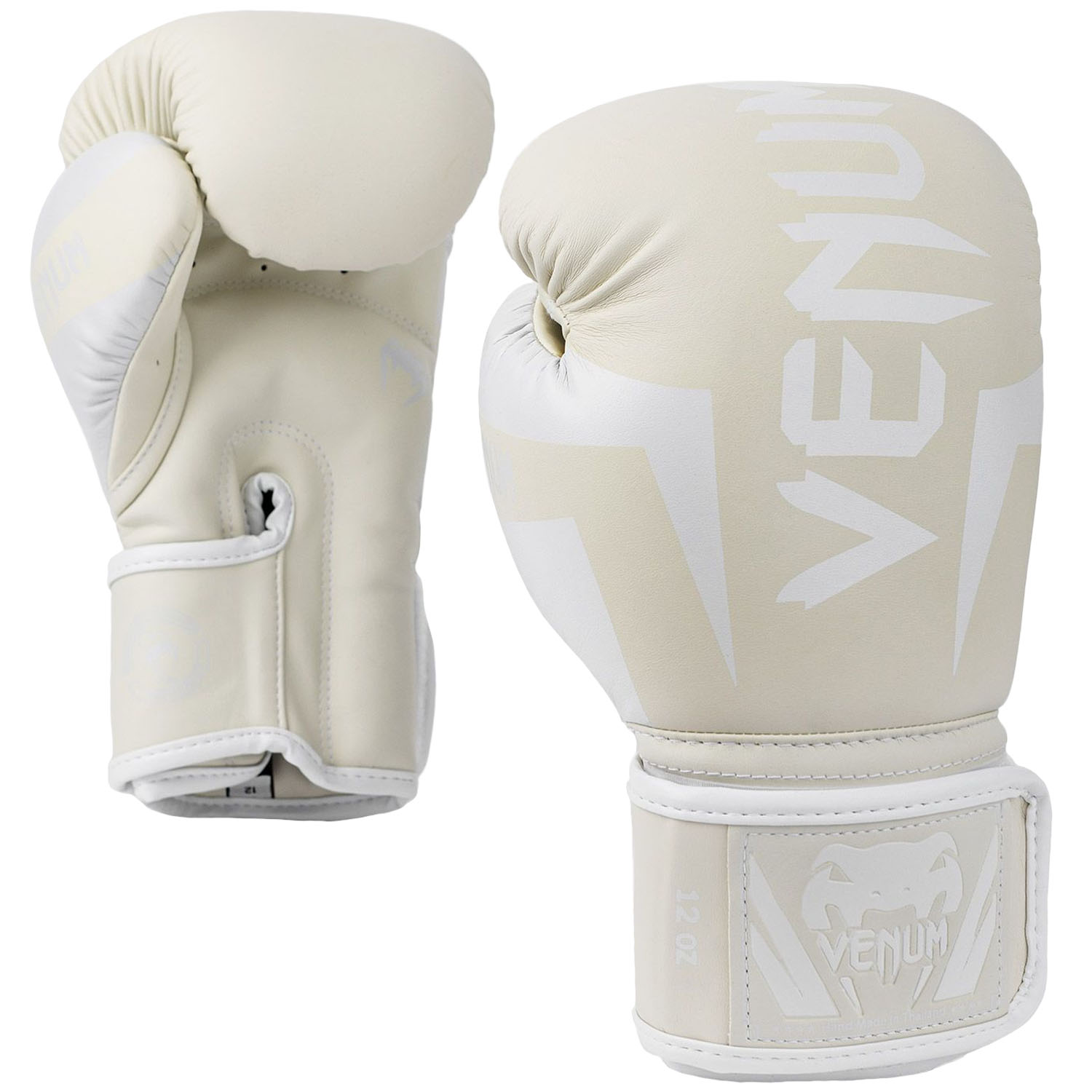VENUM Boxing Gloves, Elite, white-white, 12 Oz