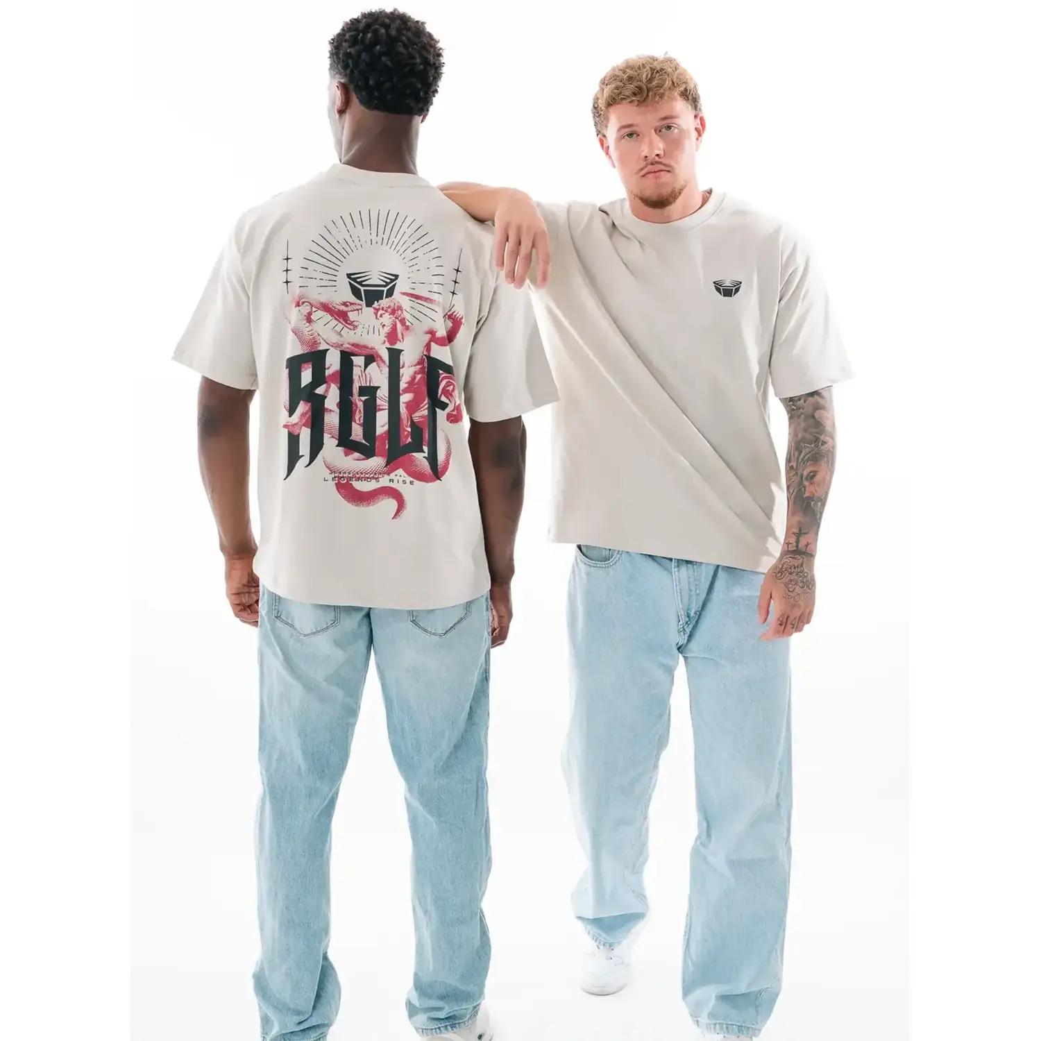 RINGLIFE T-Shirt, Oversized, Serpent, champagne, XXXL
