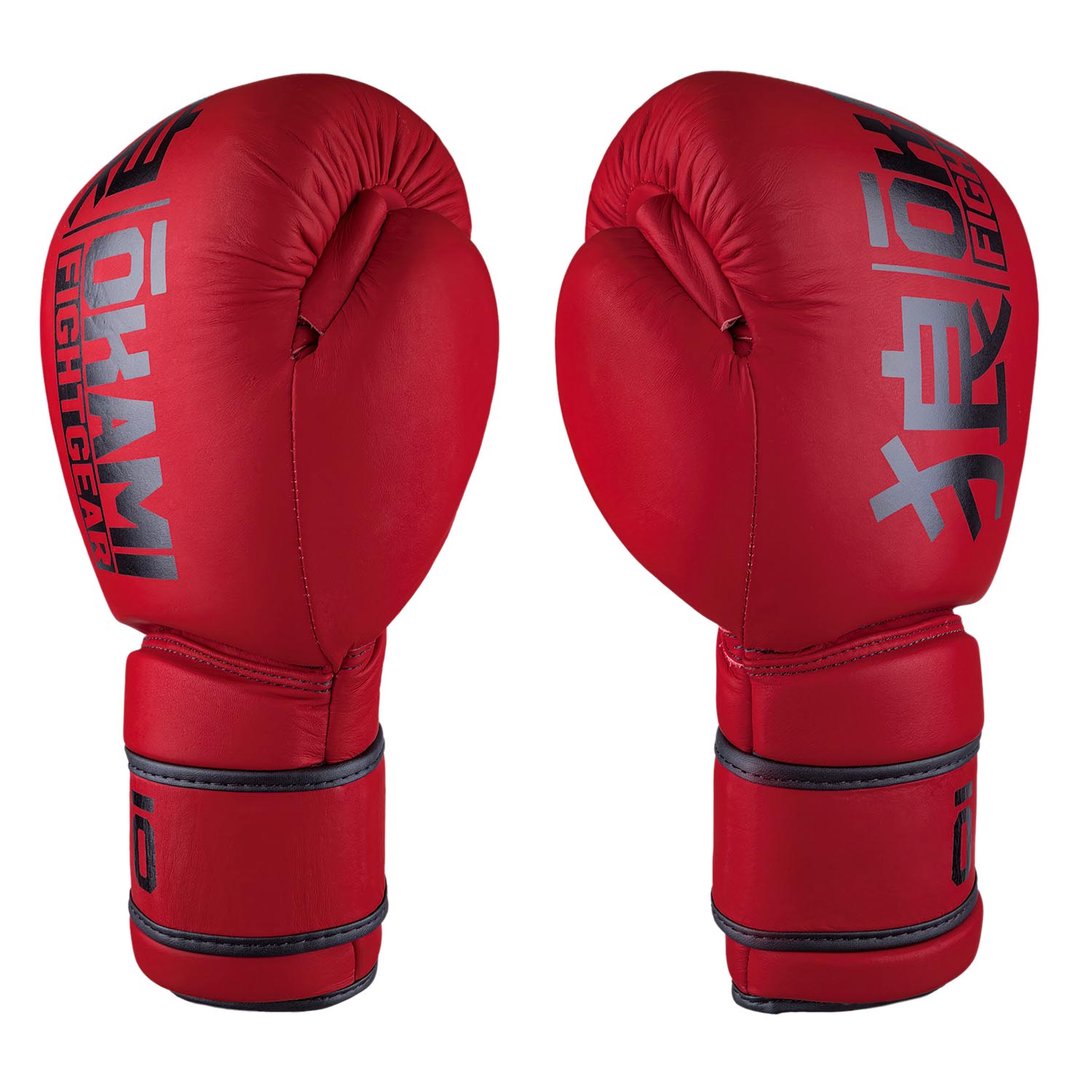 OKAMI Boxing Gloves, Competior V2, red-black, 16 Oz