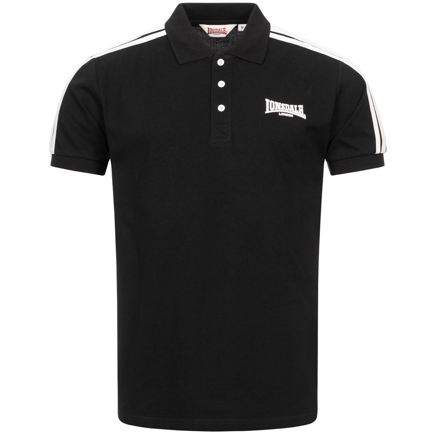 Lonsdale Polo Shirt, Brochel, schwarz