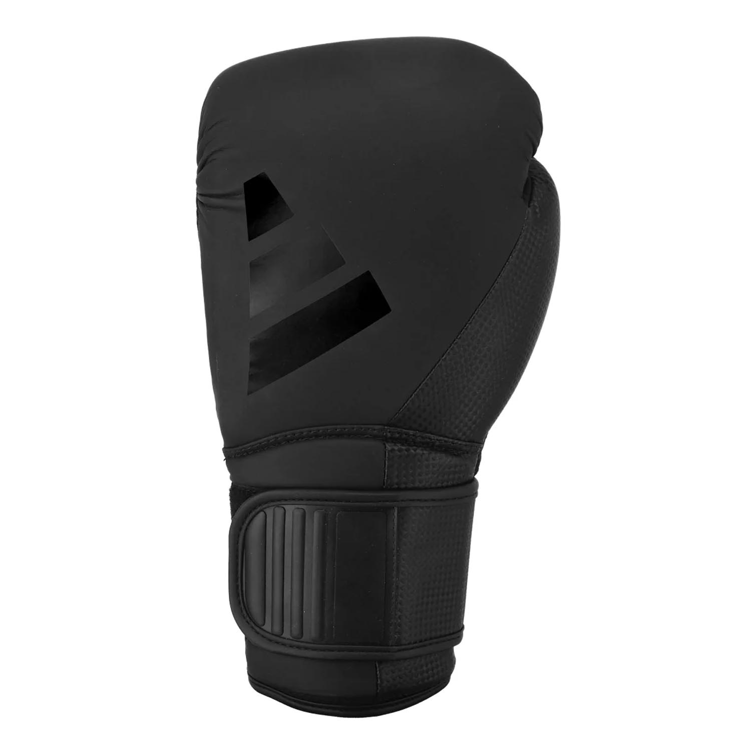 adidas Boxing Gloves, Power 50, black-black, 10 Oz