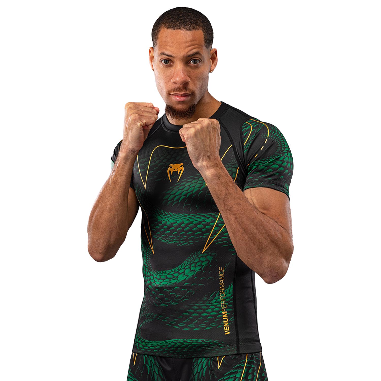 VENUM Rashguard, S/S, Matupa, black-green-gold, XXL