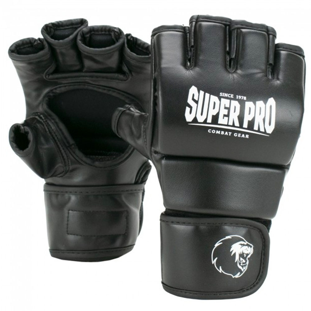 Super Pro MMA Handschuhe, Brawler, schwarz