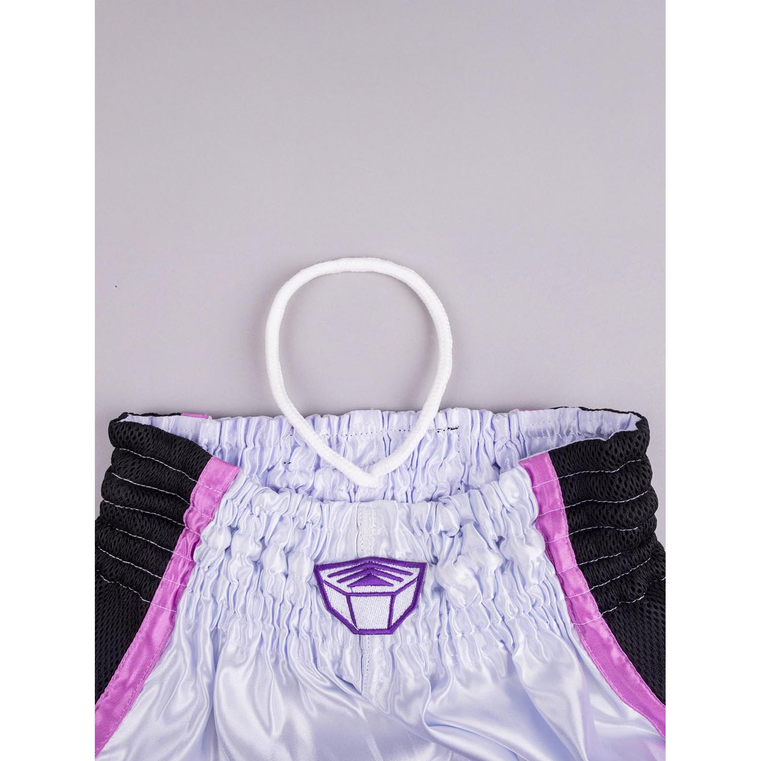 RINGLIFE Muay Thai Shorts, Unit, white-purple-camo, XXL