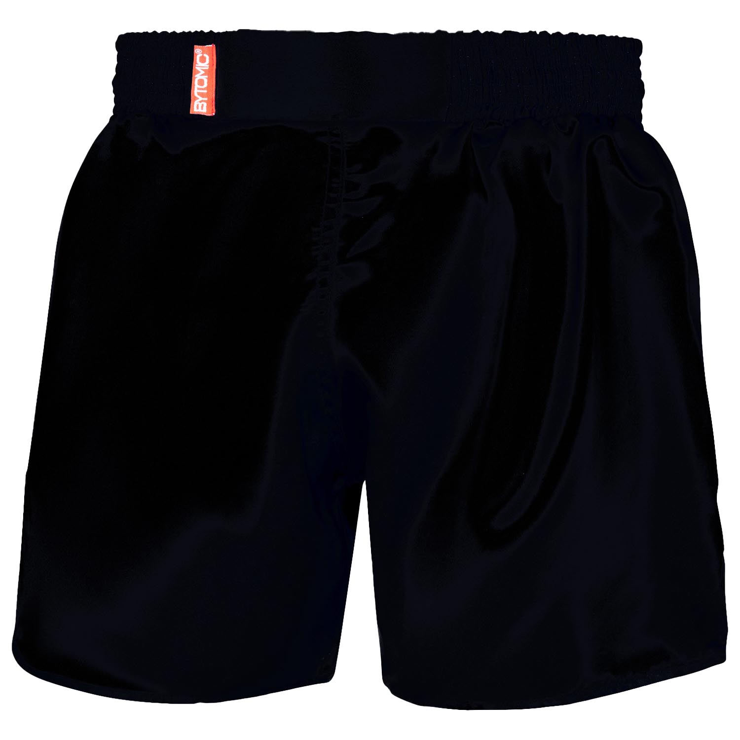 Bytomic Muay Thai Shorts, Red Label, black, XXL