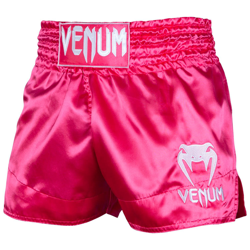 VENUM Muay Thai Shorts, Classic, pink-weiß