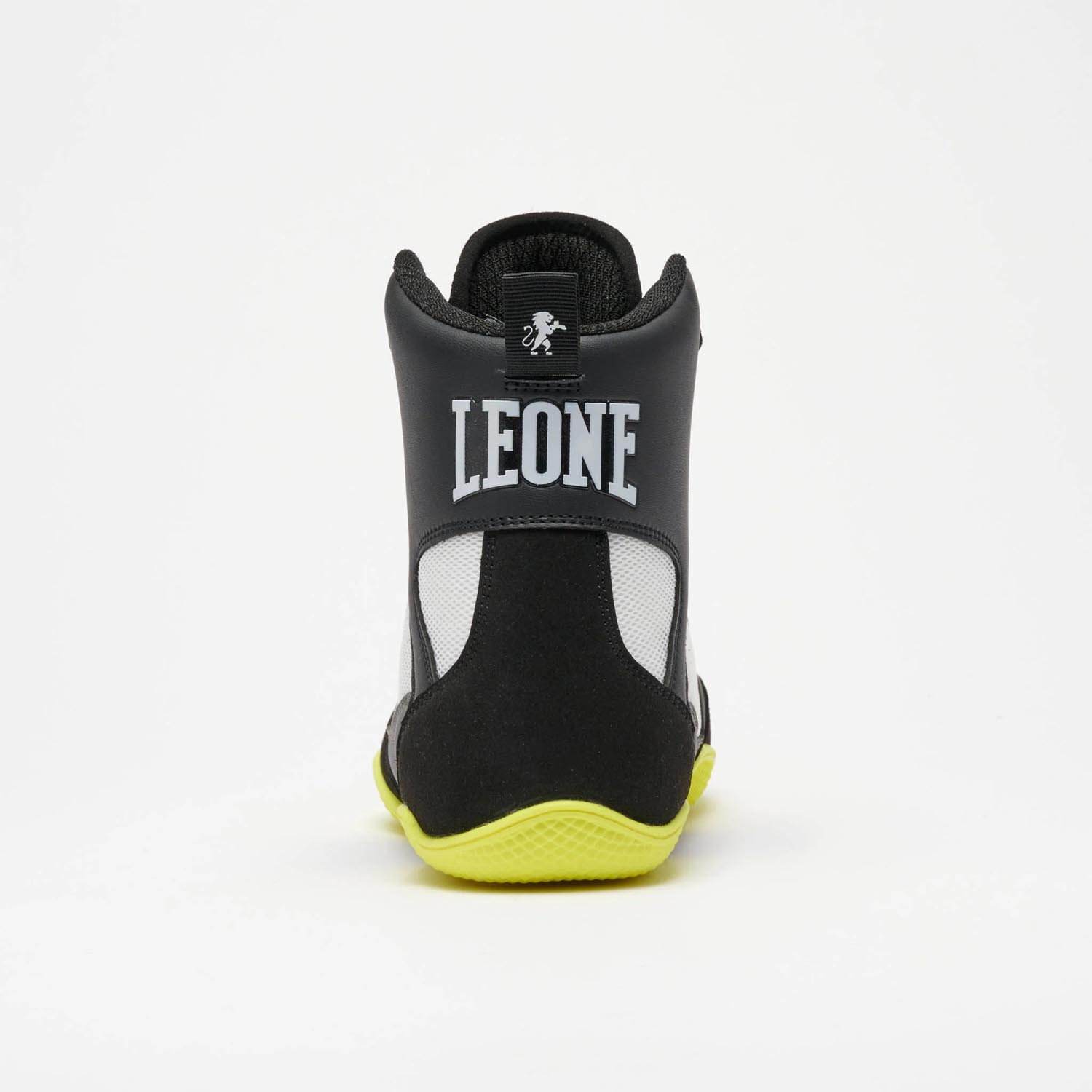 LEONE Boxing Shoes, Premium, black-yellow, 46
